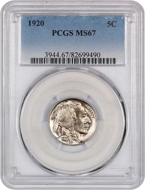 image for: 1920 5c PCGS MS67