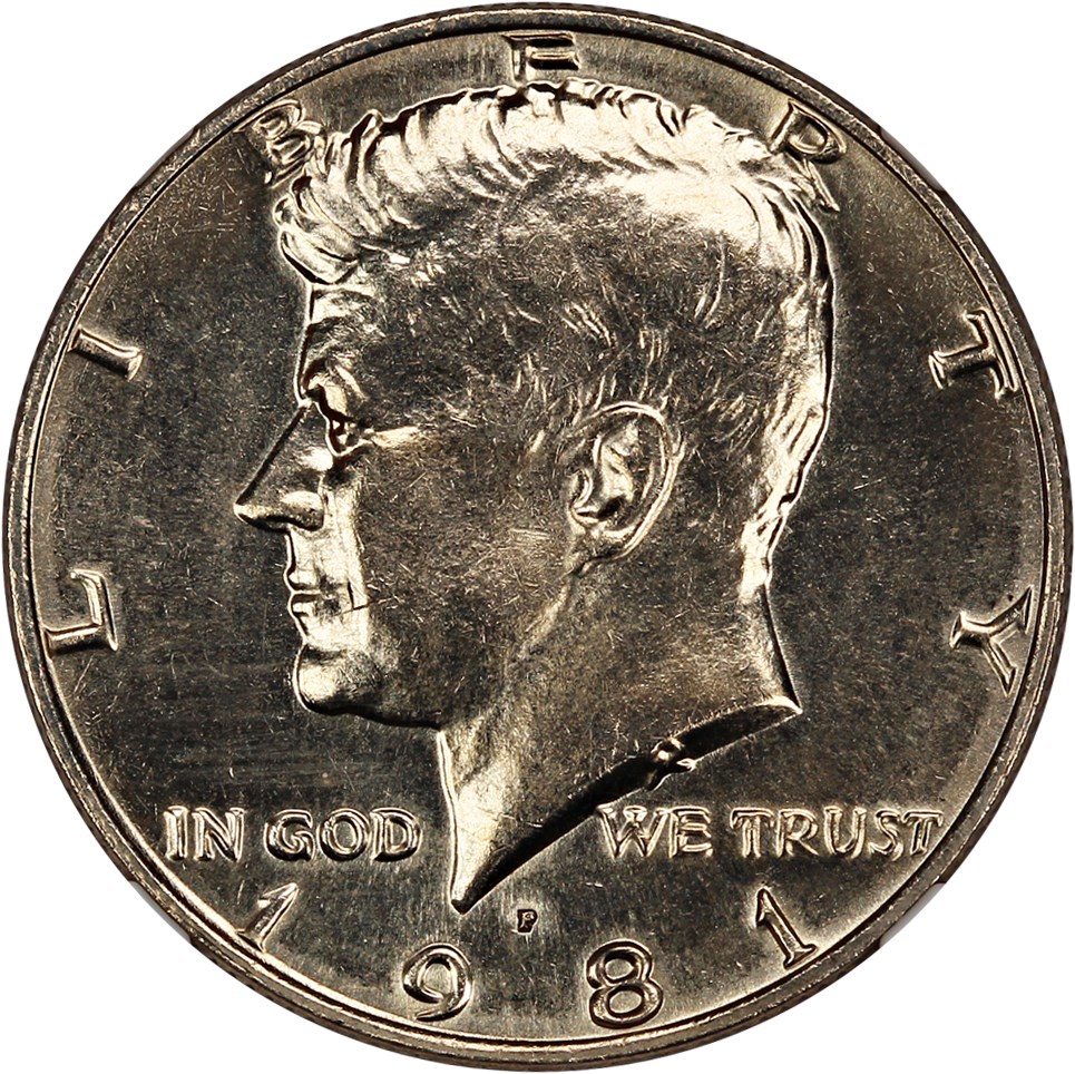 image for: 1981-P 50c NGC MS66