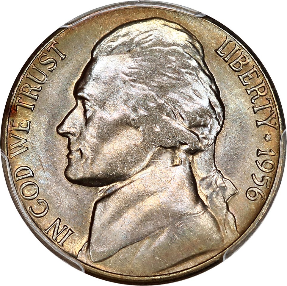 image for: 1956-D 5c PCGS MS66