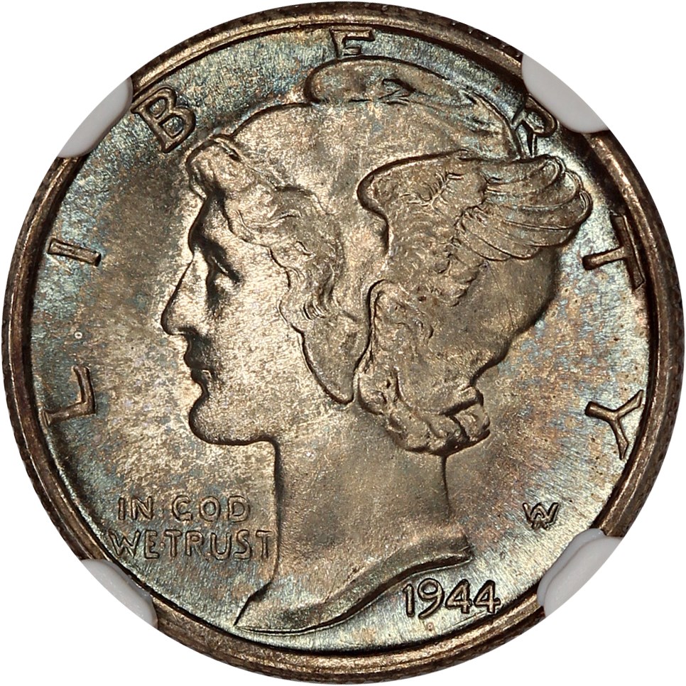 image for: 1944-D 10c NGC MS66