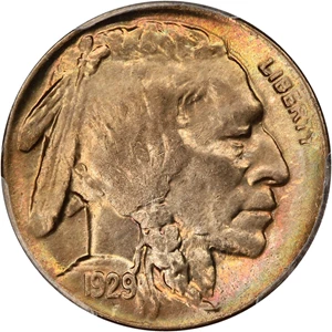 image for: 1929-D 5c PCGS MS66