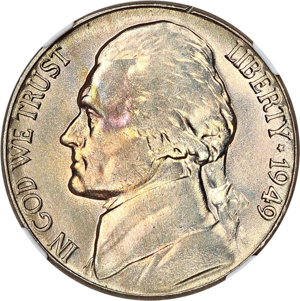 image for: 1949 5c NGC MS66