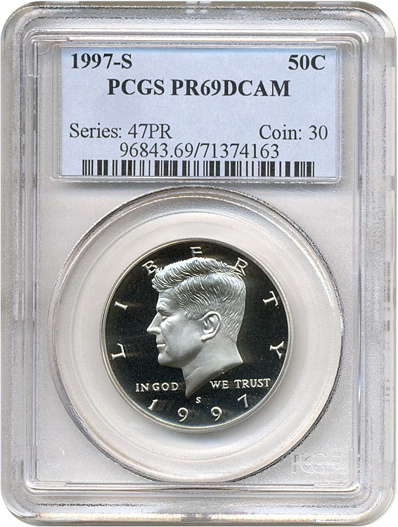 image for: 1997-S 50c  PCGS Proof 69 DCameo