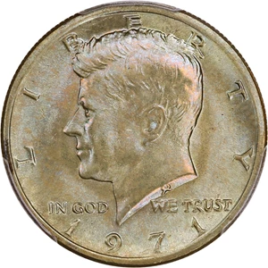 image for: 1971 50c PCGS MS66