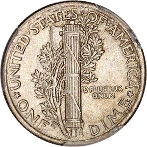 image for: 1919 10c PCGS AU55