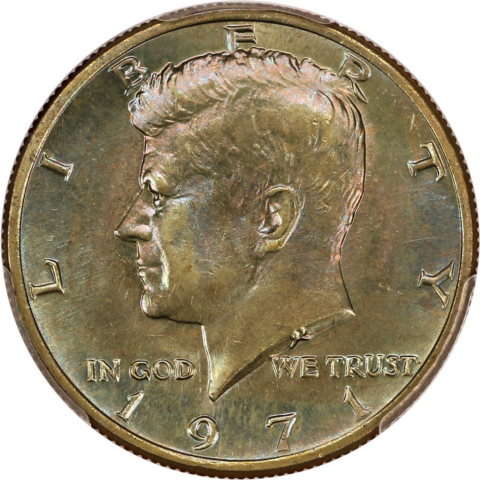image for: 1971 50c PCGS MS65