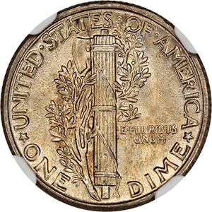 image for: 1929 10c NGC MS64