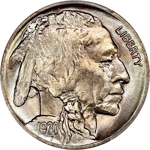 image for: 1920 5c PCGS MS67