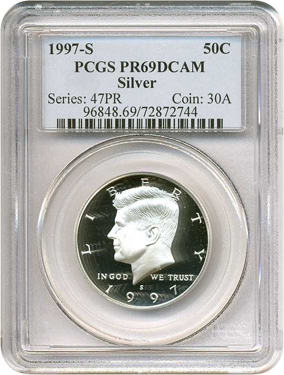 image for: 1997-S 50c Silver PCGS Proof 69 DCameo