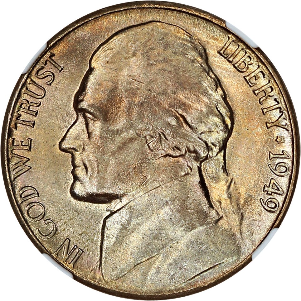 image for: 1949-D 5c NGC MS66