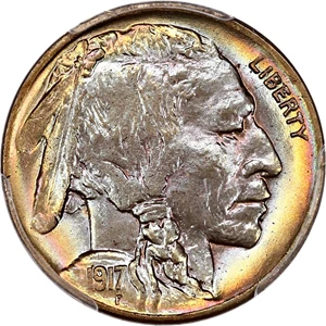 image for: 1917-D 5c PCGS MS66+