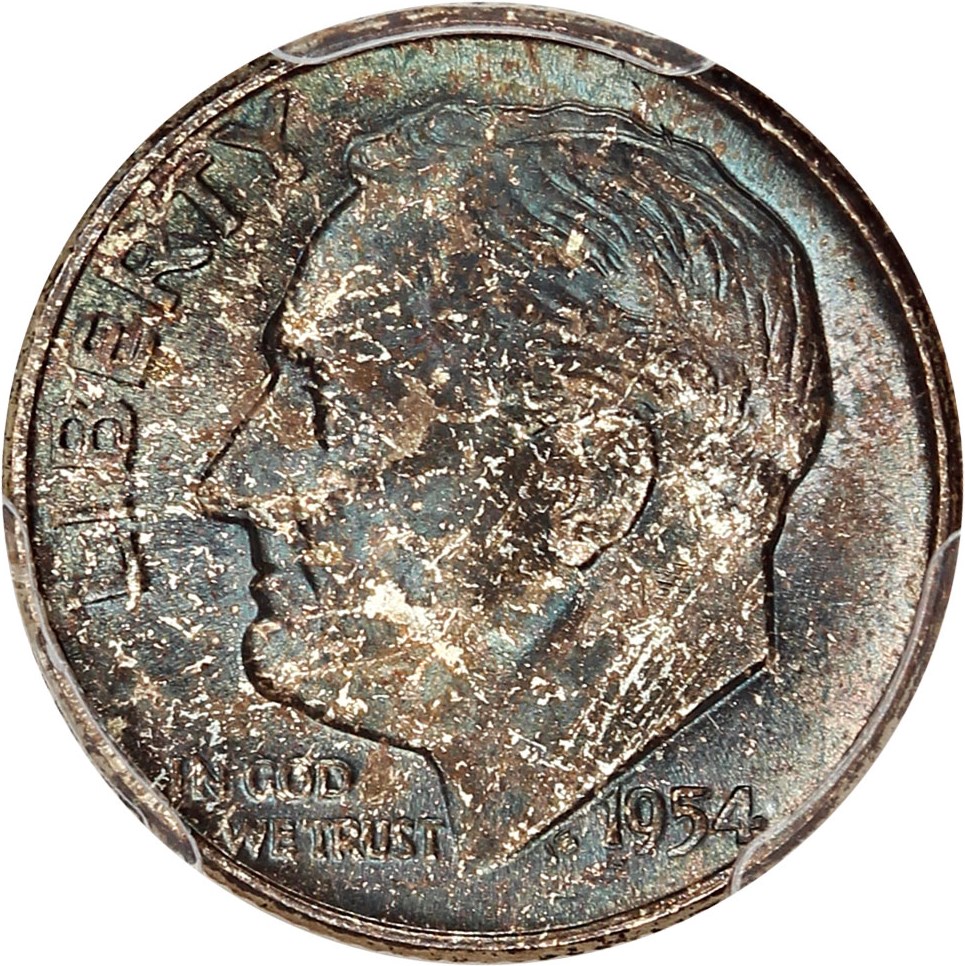 image for: 1954 10c PCGS MS66 FB