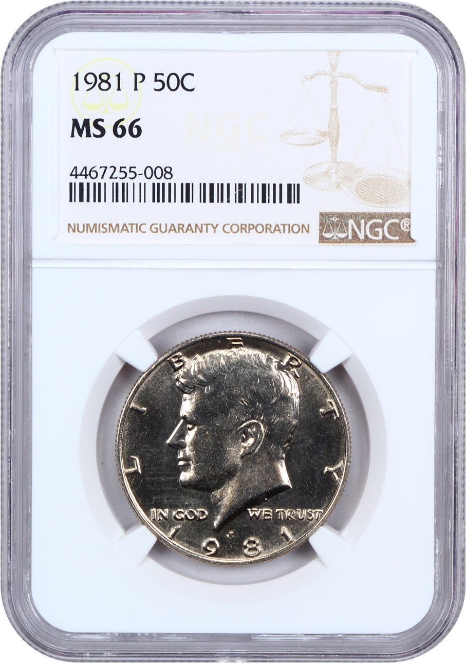 image for: 1981-P 50c NGC MS66