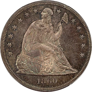 image for: 1860 $1 PCGS/CAC Proof 64