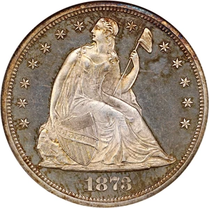 image for: 1873 $1 NGC Proof 63 (OH)