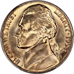image for: 1954-S/D 5c PCGS MS65