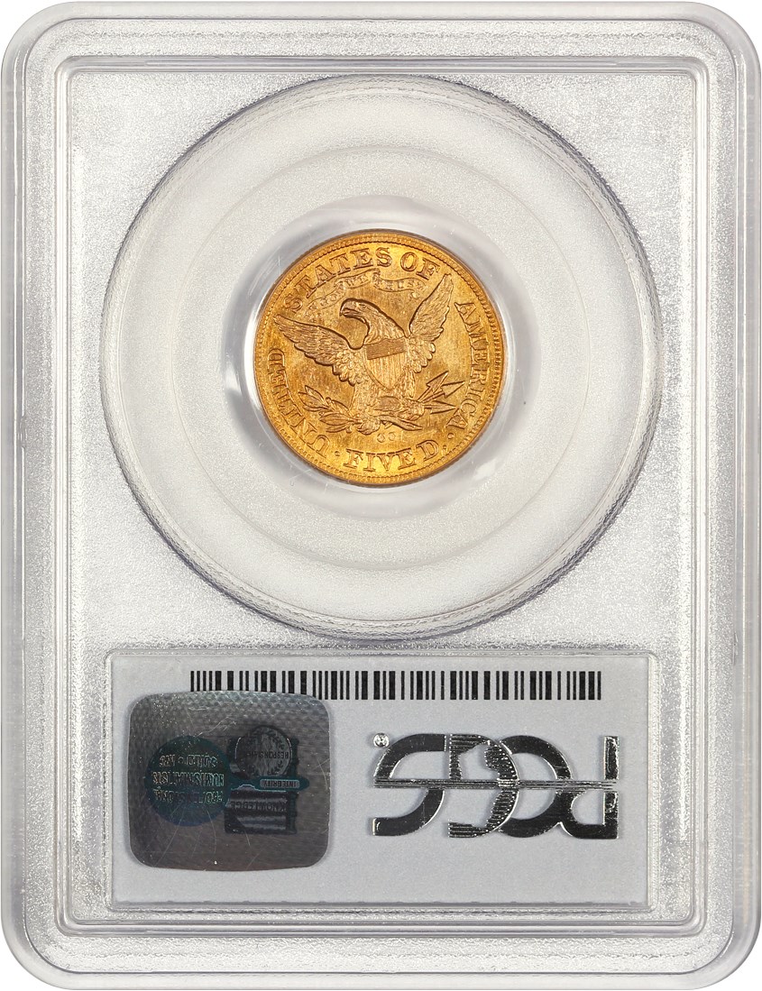 image for: 1873-CC $5 PCGS XF45