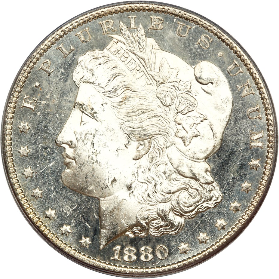 image for: 1880/9-S $1 PCGS MS63 PL