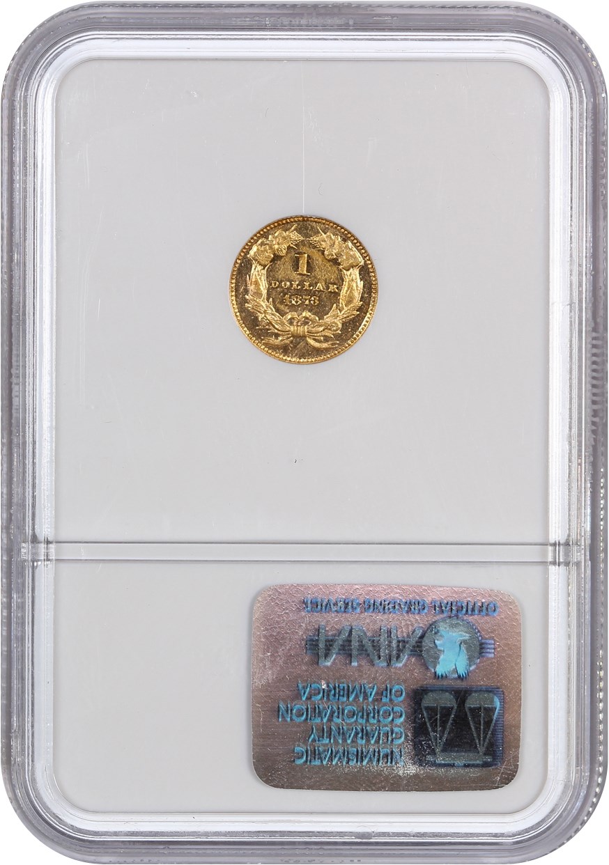 image for: 1873 G$1 NGC/CAC Proof 61 (Closed 3)