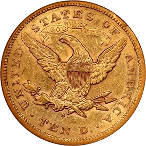 image for: 1873-S $10 NGC AU50