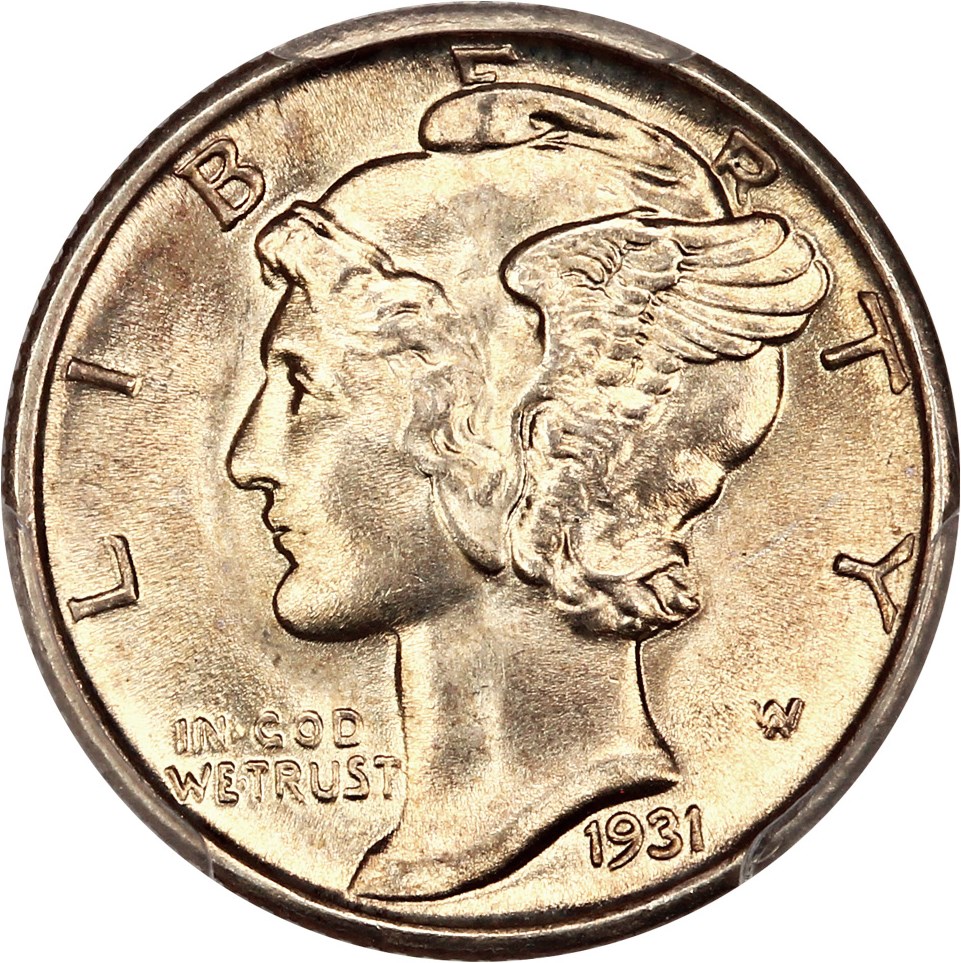 image for: 1931-S 10c PCGS/CAC MS64 FB