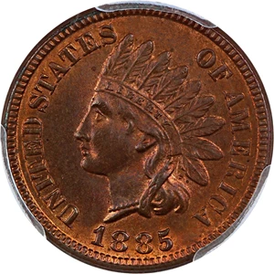 image for: 1885 1c PCGS/CAC MS64 RB