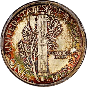 image for: 1916 Mercury 10c PCGS/CAC MS67