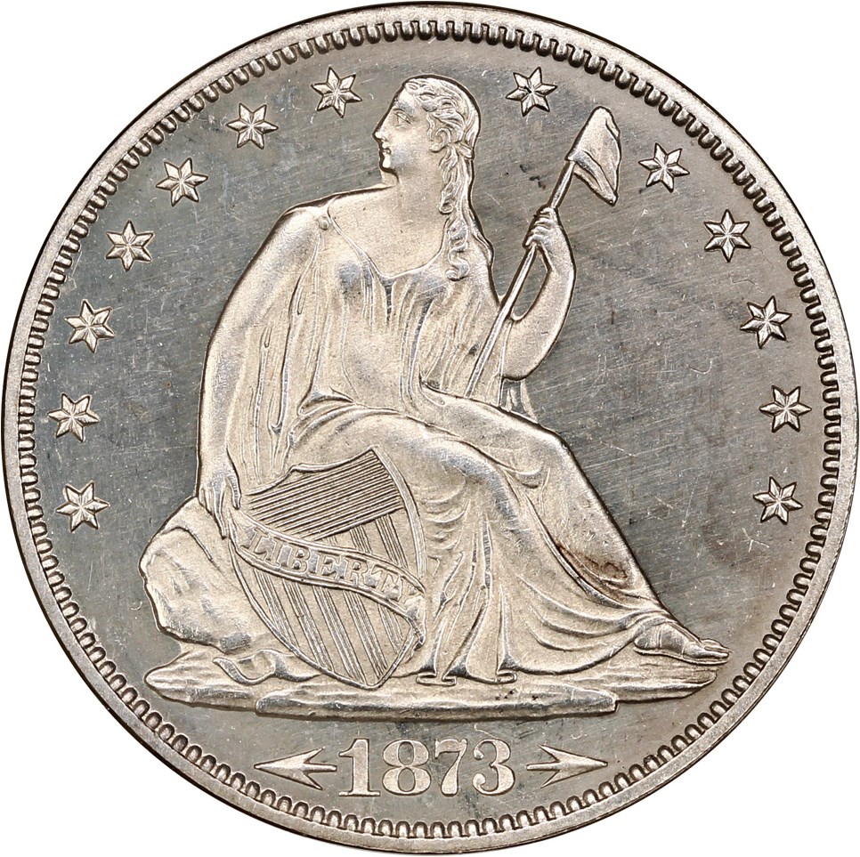 image for: 1873 50c NGC Proof 64 (Arrows)