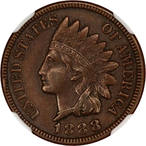 image for: 1888/7 1c NGC AU55 BN (FS-301)