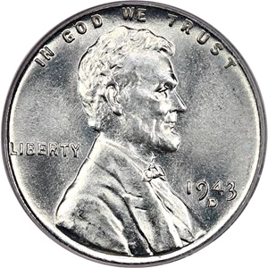 image for: 1943-D 1c PCGS MS68