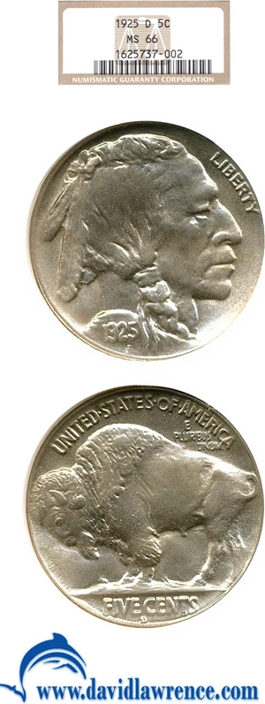 image for: 1925-D 5c NGC MS66