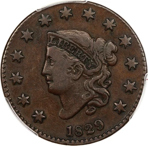 image for: 1829 1c PCGS VF30 (Large Letters)