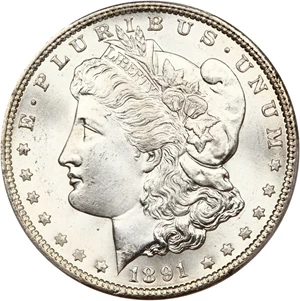 image for: 1891-CC $1 PCGS MS66