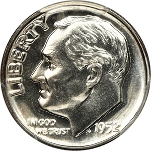 image for: 1952 10c PCGS Proof 67