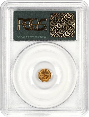 image for: 1870 Cal. Gold 25c PCGS MS63 (BG-713, OGH)