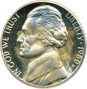image for: 1980-S 5c PCGS Proof 69 DCameo