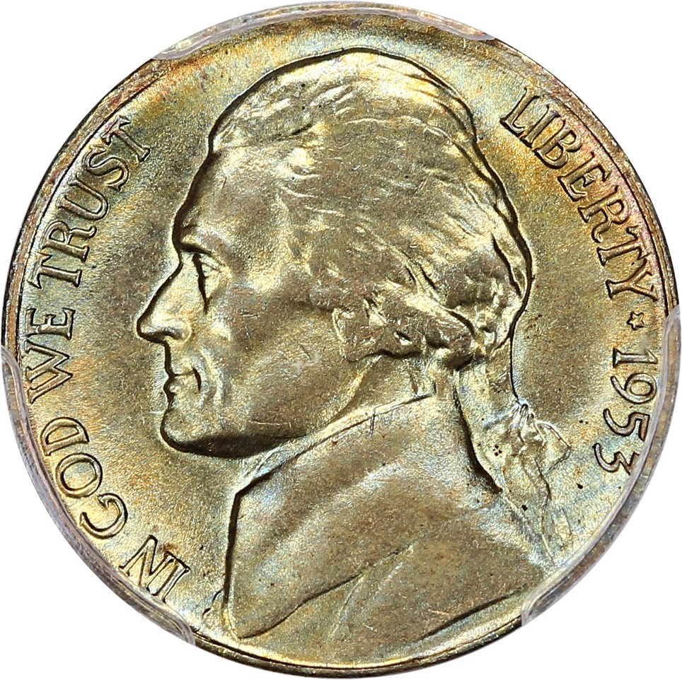 image for: 1953-S 5c PCGS MS65