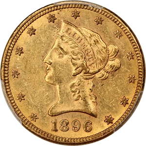 image for: 1896-S $10 PCGS MS60