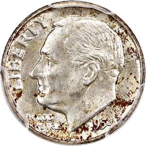 image for: 1954-D 10c PCGS MS66