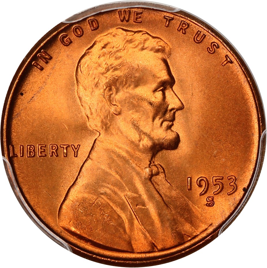 1953 S Lincoln Penny Wheat Reverse RD Coin Pricing Guide | The