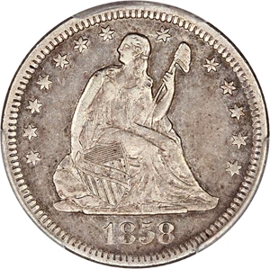 image for: 1858-O 25c PCGS XF40