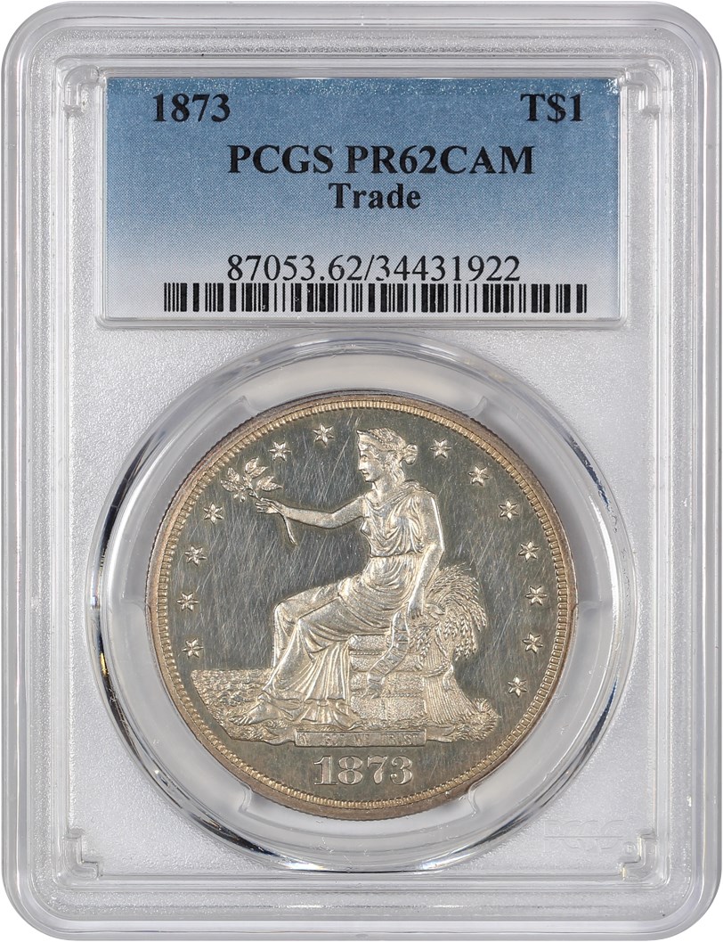 image for: 1873 Trade$ PCGS Proof 62 CAM