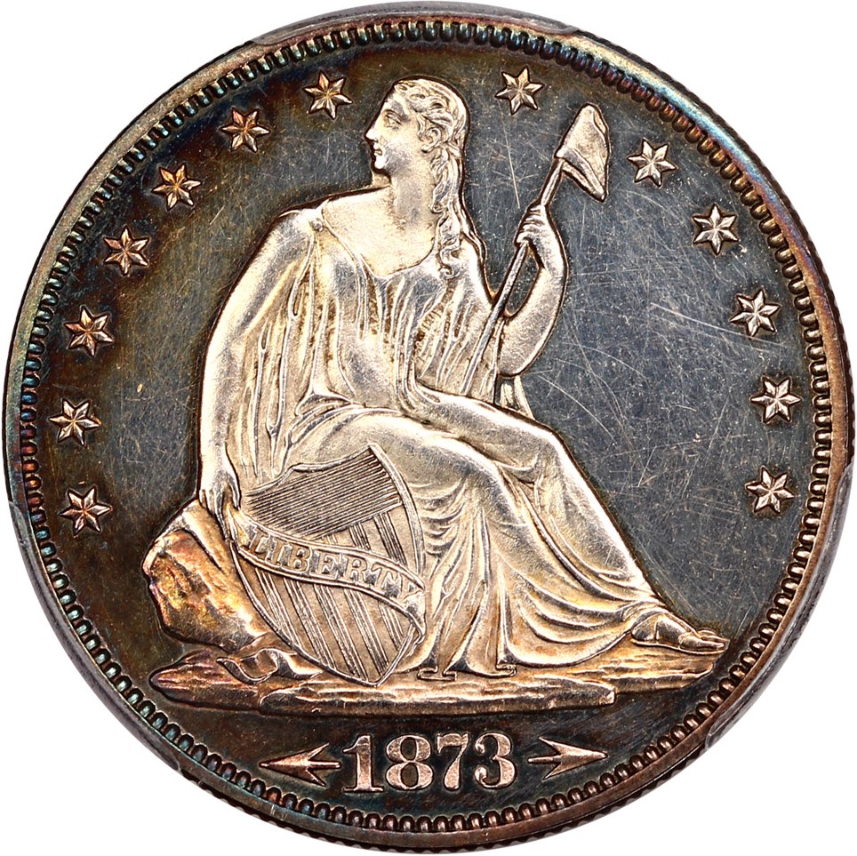 image for: 1873 50c PCGS Proof 62 CAM (Arrows)