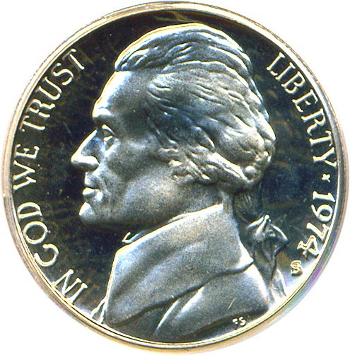 image for: 1974-S 5c  PCGS Proof 68 DCameo