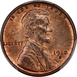 image for: 1912-S 1c PCGS/CAC MS64 RB
