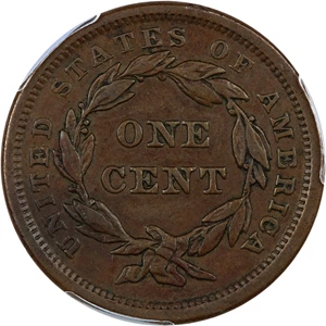 image for: 1840 1c PCGS XF40 (Small Date)