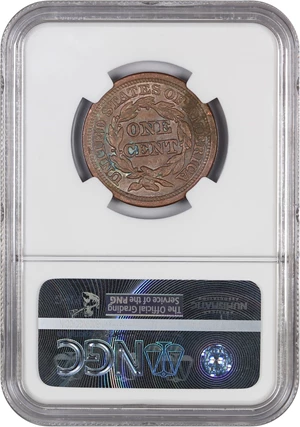 image for: 1847/7 1c NGC AU50 BN (Large/Small 7, N-31)