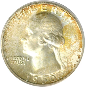 image for: 1950-S 25c PCGS MS66