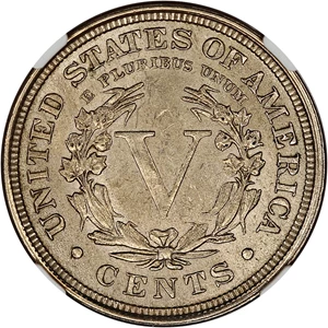 image for: 1907 5c NGC AU Details (Scratches)