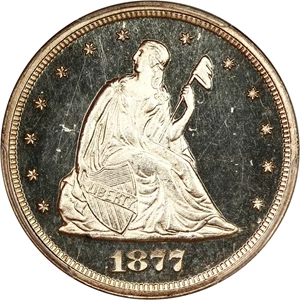 image for: 1877 20c PCGS Proof 64 CAM